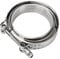 BLACKHORSE-RACING 4 Inch V Band Clamp with Stainless Steel Flange 4 Inch V Band Bolt Clamp with 2 Male Female Flanges for Turbo Pipe Performance Exhaust Sysformance Exhaust Pipes