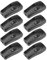 sourcing map 8Stk. Inline Schnurschalter AC 250V 1A Doppel Lampenlicht Wippschalter Schwarz