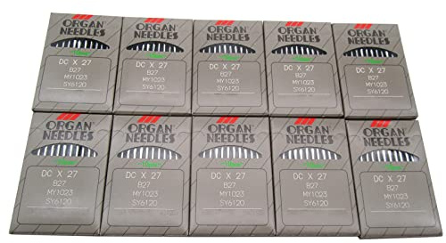 Organ Needle - 100 Organ B27 DCX27 Overlock Serger Sewing Machine Needles (Needle Size:DCX27 12/80)