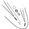 ULTECHNOVO - Cavo freno per bicicletta e bicicletta, kit di ricambio per cavo freno anteriore posteriore, accessorio per mountain bike, BMX