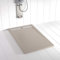 Shower Online Piatto doccia in resina FLOW - 80x100 - Texture in ardesia - Antiscivolo - Tutte le misure disponibili - Include griglia in acciaio inox e piletta - Sabbia S 3005 Y 50R