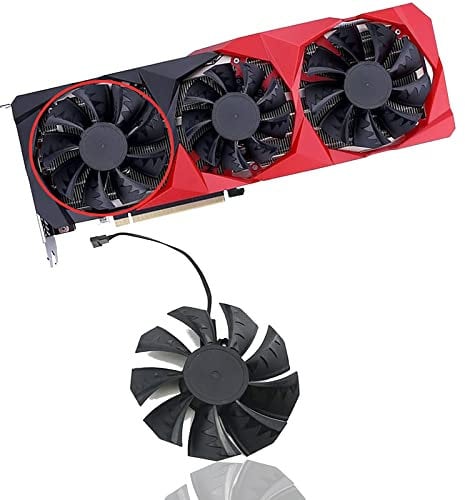 Dotodo 75MM 85MM RTX 3060 GPU Graphic Card Cooler Fan for Colorful GeForce RTX 3090/3080/3070/3060 | RTX 3090 Ti/3080 Ti/3070 Ti/3060 Ti Graphics card fan (Fan-A-85mm)