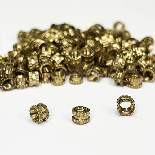 200 Stück M3 Einsätze 3 mm x 4 mm Muttern Befestigung aus Messing für metrische Schraube 3 in Kunststoff und 3D-Druck 200 NUTS