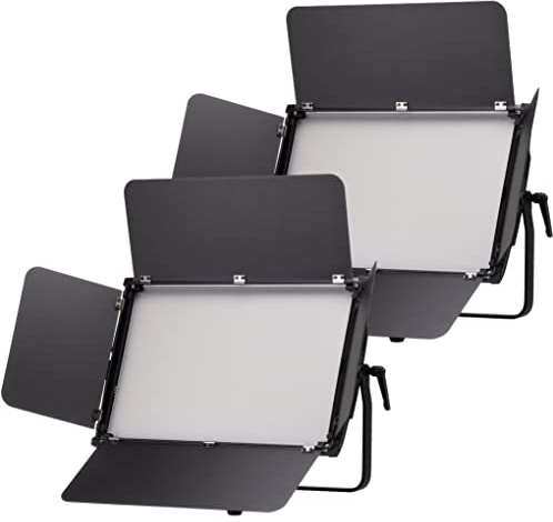 Bresser BR S150B PRO Dual Kit mit 2 Bi Color LED Panels, je 150 W