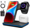 Wireless Charger 3 in 1, Wireless Charging Station for iPhone 16/15/14/13/12/11 and Apple Watch 8/7/6/5/4/3/2/SE, Charging Dock for AirPods 1/2/3/ Pro/Pro 2 with Lightning Port