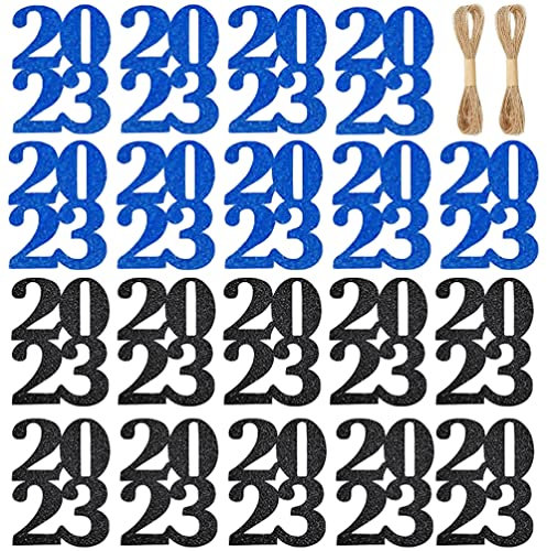 Operitacx Dekorativen Vase Etiketten Mit Glitzer Für Schulabschlussparty Vasendekore Für Blumenvasen Und Weinflaschen Geeignet Für Viele Anlässe