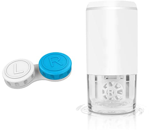 Yuehuamech Ultrasonic Contact Lens Cleaner Automatic Intelligent Contact Lenses Washer Contact Lenses Cleaning Tool Cleaning Machine for for Soft and Rigid Traveling Daily Use