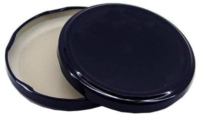 OPIROS Capsule Twist Off Diametro mm.110 Per Barattoli In Vetro Coperchi Per Vasi Grandi Conserve Passate Marmellate Confetture (Nero)