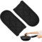 Black Pot Handle Covers - 2 Pack, Heat Resistant Pot Holders for Cast Iron Skillets