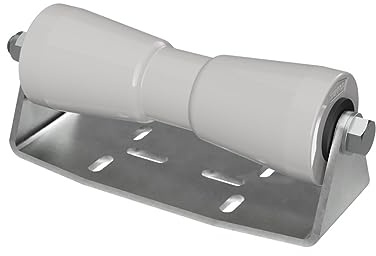 SUPROD Polyurethan Kielrolle mit Halter B Sliprolle Bootstrailer Sliphilfe verzinkt