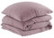 Pure Label Musselin Bettwäsche 155x220 cm mit einem Kissenbezug 80x80 cm aus 100% Baumwolle - Traumhaft weiche, kuschelige Bettwäsche-Sets in Mauve aus Musselin