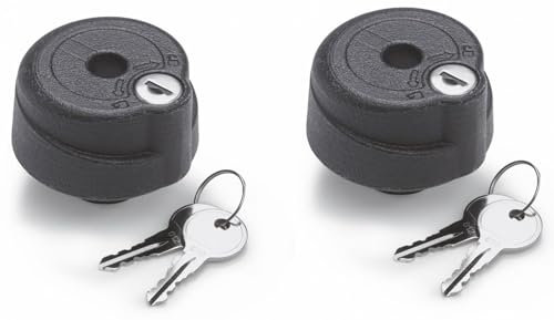 Uebler Knebelmutter Abschließbar 1 Satz = 2 Stueck schwarz,Silber, 19650