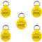 Winsome Perchas para placas de pared, soporte invisible fuerte, ganchos autoadhesivos, color amarillo, 30 mm