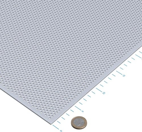 thyssenkrupp Lochblech verzinkt RV3-5 Stahl 1,5 mm (1500 x 500 mm) umlaufender Längs- und Stirnrand