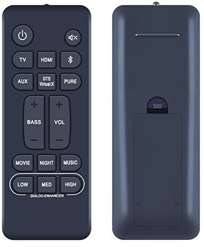 TCNOUMT Sound Bar Fernbedienung RC-1236 Kompatibel mit Denon Heimkino Soundbar System DHT-S216H DHT-S216 DHTS216 DHTS216H RC 1236 RC1236 Fernbedienung