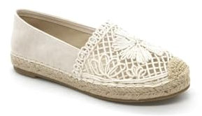 Charcoal Fashion Damen Espadrilles mit Blumenmuster, Bast Plateau, Sandalen, beige, 39 EU