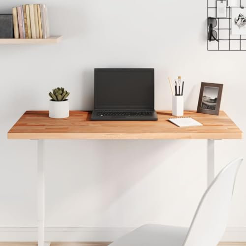 Tischplatte, Tischplatte Schreibtischplatte Arbeitsplatte Küche Tischplatten Für Das Arbeitszimmer Geeignet für Bürotisch Spieltische Schreibpult Esstisch 100x50x2,5 cm Rechteckig Massivholz Buche
