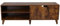 SensaHome – Antiker TV-Schrank aus Holz – Klassisch, elegant, robust, skandinavisches Design – 140 x 40 x 50 cm – Braun