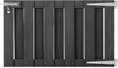 Kangmusi Gartentor, Gartent¨¹r,Gartentor WPC 100 x 60 cm Grau, kangmusi49081