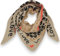 Ziona Damenschal Winter Dreiecksschal weich XXL Winterschal 180 x 70 cm Leo Herz Print (Beige-Schwarz (Love))