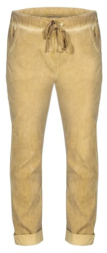 simaranda Damen Jogginghose Vintage Look – Stylische Sweatpants mit Aufdruck & Tunnelzug – Bequeme Freizeithose Baumwollmix – Loose Fit Joggpants für Sport & Freizeit – Modell 21515