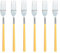 NOVASTYL - Lot 6 fourchettes de table colorama 21cm en acier inoxydable safran - 5014125