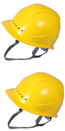Gatuida 2St Bauschutzhelm gelber bauhelm Sicherheitshelm Sicherheitsschutzhelm Helme für Bauarbeiter BAU-Schutzhelm-Kostüm gelbes Schutzhelmkostüm Cowboyhut Schutzhelm Plastik Yellow