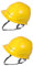 Gatuida 2St Bauschutzhelm gelber bauhelm Sicherheitshelm Sicherheitsschutzhelm Helme für Bauarbeiter BAU-Schutzhelm-Kostüm gelbes Schutzhelmkostüm Cowboyhut Schutzhelm Plastik Yellow