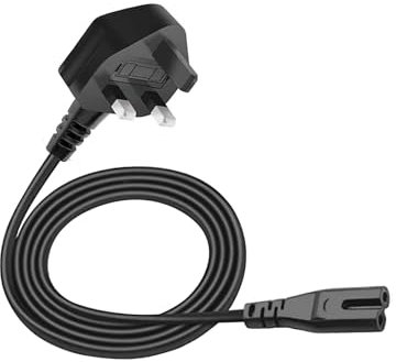 Power Cable Plug Replacement for Audioengine S8 S6 Subwoofer A1 A5 Plus HD4 HD6 Speaker UK Mains 6Ft Power Lead Figure 8 AC Cord