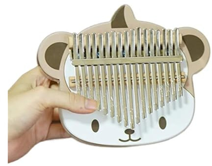 17 Key Decoration Kalimba Professional Mini Wood Resin Mini Decor Sticker Piyano Keyboard Music Kalimba Thumb Piano(Style 4)