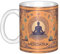 WHJDPP Taza de cerámica con imagen de meditación de yoga para capuchino, latte, cereales, yogur, leche, bebidas calientes o frías, horno de microondas