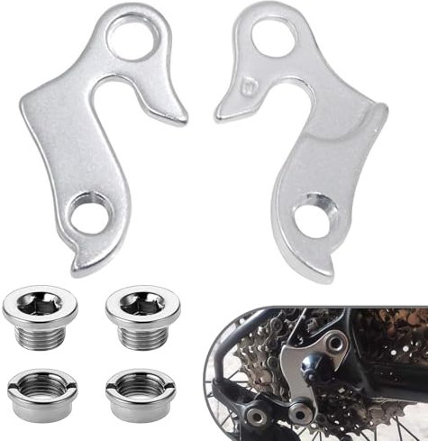 AONAYO 2 Stück Schaltauge,Schaltauge Cube,Aluminiumlegierungs Schaltauge,Schaltwerk Aufhänger,Ersatz Fahrrad Schaltauge,Fahrrad Aufhänger,Bike Gear Hanger Für Fahrräder,Rennrad,Trekking,Erwachsene