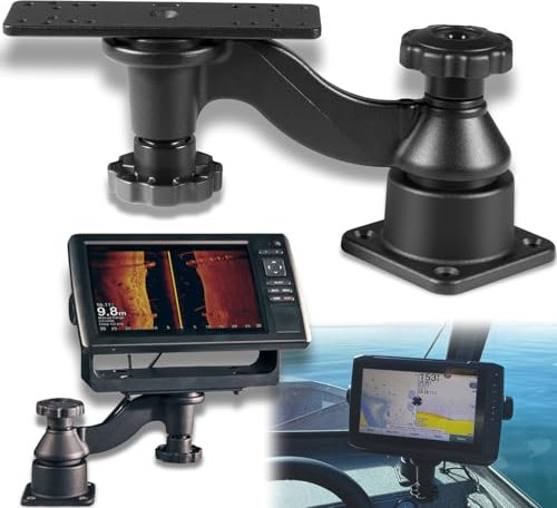 Replacement for RAM-109HU Universal Horizontal 6 Swing Arm Mount for Fishfinders & Chartplotters Compatible with Garmin, Humminbird, Lowrance + More