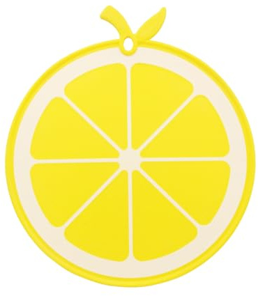 Wasise Lemon Gifts - Lemon Chopping Board, Cutting Boards for Kitchen, Plastic Cutting Board with Realistic Lemons Slice Design, Fun Fruit Shaped Cookware, Chopping Boards for Kitchen