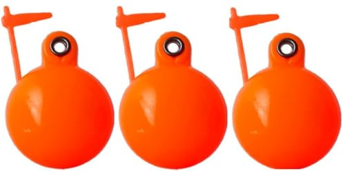 Thingamabobber Indicador de Picada con Tope (Jam Stop) para Pesca a Mosca, 3/4 (1.9cm), Naranja Fluo, Pack de 3 Unidades - Ref: BATHT34O