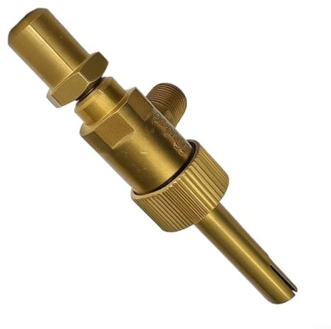LatoYard 65 mbar Messing-Gasregelventil für BBQ-Grill, 1/8-Zoll-27NPT-Einlass mit 8 mm Düse, Ersatzteil für Outdoor-Kochgeräte