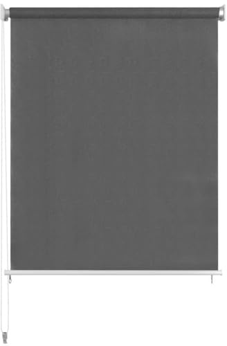 Tenda avvolgibile per esterni, 185 x 140 cm, in HDPE, antracite | Lascia Passare L'aria, Blocca Sole, Facile, Per Balcone Pergola Pergola