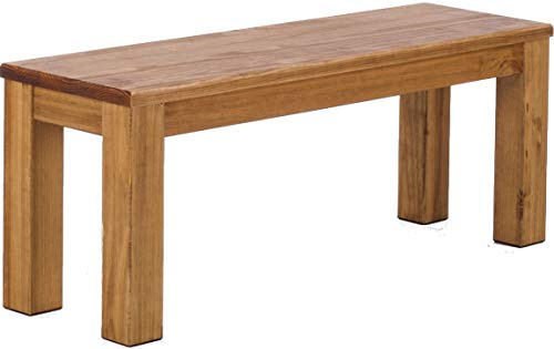 Brasilmöbel Sitzbank 110 cm Rio Classico Brasil Massivholz aus Pinie, Verschiedene Größen & Farben, ideal für Esszimmer & Küche