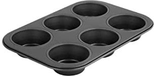 Zenker 6er Muffinform Black Metallic, 275x190x30 mm, Teflon Classic Antihaftbeschichtung, Hitzebeständig bis 230°C, Leichte Reinigung, Ideal für köstliche Muffins