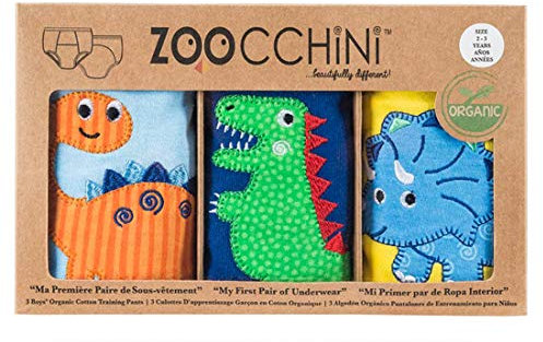 Zoocchini Jurassic Trainings-Unterhosen, für Jungen, 2-3 Jahre