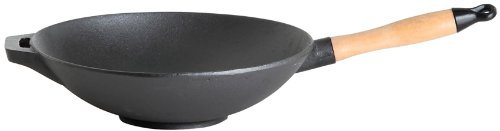 PaellaWorld 4531 Wok en Fonte Massive avec poignée Ø 30 cm