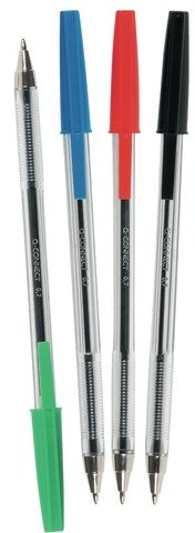 Q-Connect Black Ballpoint Pens Medium 50 Pack 0,7mm
