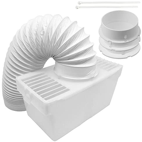 Spares2go Ventilación Del Condensador Caja & Kit De La Manguera para Bush TDV6B TDV6S TDV6W Secadoras (10.2cm / 100mm)