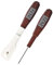 MASTRAD – Thermosonde Spatule 2 en 1 : Thermospatule Chocolat Et Thermomètre A Cœur – Thermomètre Mélangeur – Spatule Silicone Amovilbe – Pile Inclue, Marron