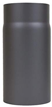 LANZZAS Tubo de chimenea de 250 mm de extensión, diámetro de 120 mm, color gris