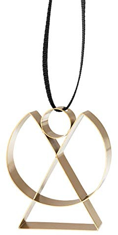 Stelton - Figura - Ornament - Engel - Stahl mit Messingüberzug - Groß - W: 9,3cm x H: 11cm x Ø: 2,7cm