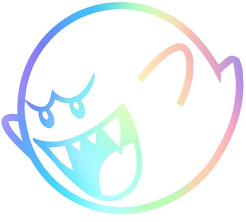 Decus Shop Boo Mario Kart XL 0018 (Oil Slick Hologramm) // Sticker OEM JDM Style Aufkleber