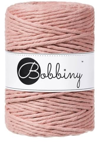 Bobbiny XXL 5 mm – Single Twist – Rouge – Makramee – Häkelschnur – Weben Schnur 100 m