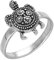 Ring Tortuguita estrellada #8 - fair trade Ring, Handarbeit aus Mexiko, 925 Sterling Silber