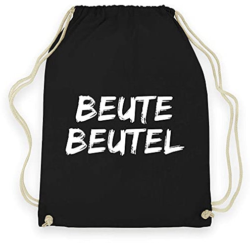 wowshirt Turnbeutel Beute Beutel Lustiger Spruch, Farbe:Black